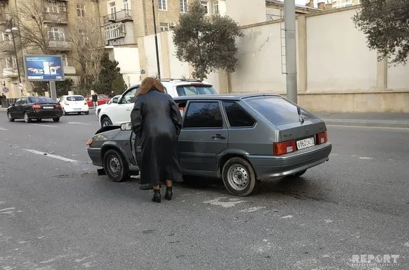 Elnur Məmmədli qəzaya düşdü - FOTO