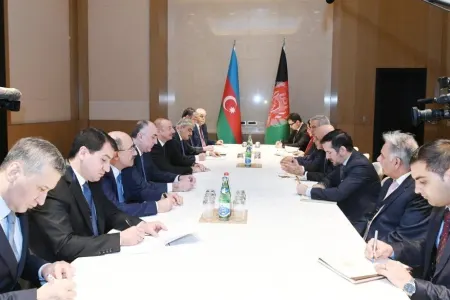 İlham Əliyev Əfqanıstan Prezidenti Məhəmməd Əşrəf Qani ilə görüşüb - YENİLƏNİB