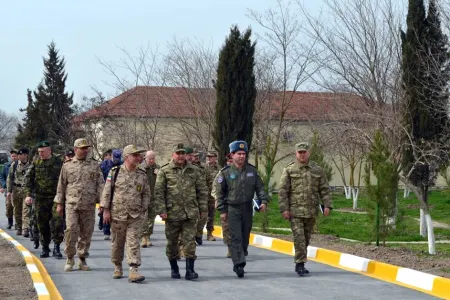 Ölkəmizdə olan attaşelər hərbi hissələrdə olublar - FOTO