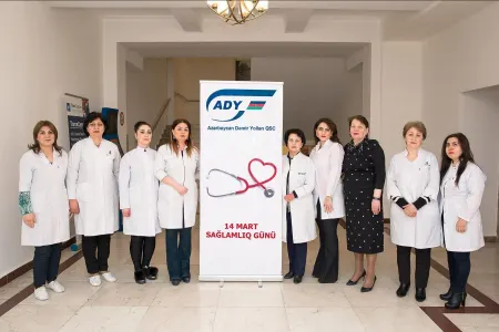 Dəmir yolunda “Sağlamlıq günü” keçirilib - FOTO