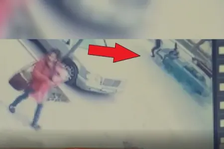 Gəncədə ata və oğlunun düşdüyü dəhşəli qəzanın - VİDEOSU