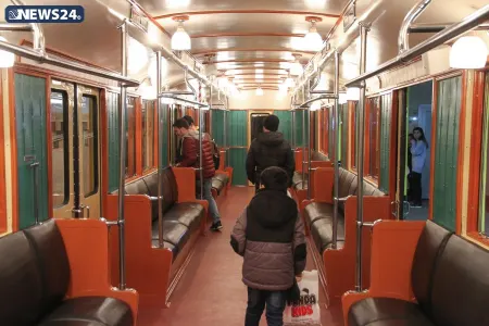 Bakı metrosunda retro qatarlar - FOTOSESSİYA - VİDEO