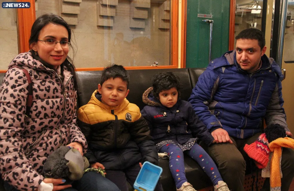 Bakı metrosunda retro qatarlar - FOTOSESSİYA - VİDEO