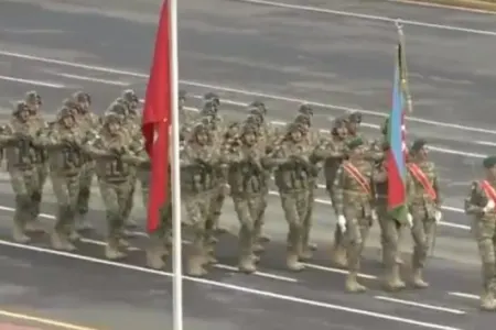 Azərbaycan hərbçiləri Pakistanda hərbi paradda - FOTO- VİDEO