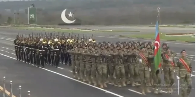 Azərbaycan hərbçiləri Pakistanda hərbi paradda - FOTO- VİDEO