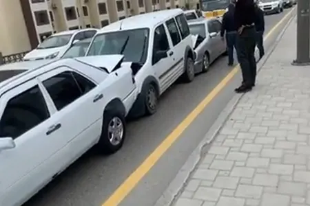 Bakıda dəhşətli qəza - 5 maşın bir-biri ilə - TOQQUŞDU - FOTO - VİDEO