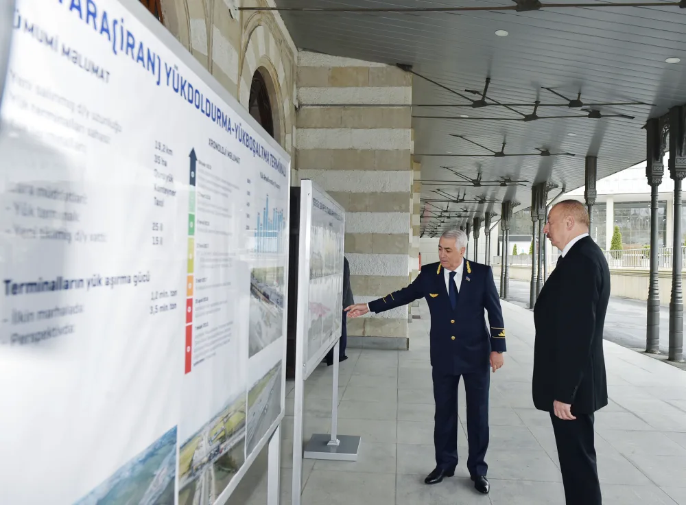 Prezident İlham Əliyev Bakı-Tbilisi-Qars qatarı ilə tanış olub - FOTO - YENİLƏNİB