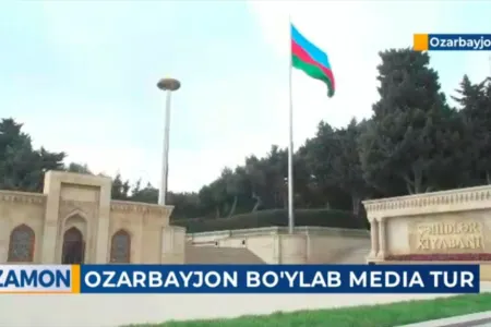 Özbəkistan televiziyasında Azərbaycanla bağlı geniş videomaterial yayımlanıb - FOTO