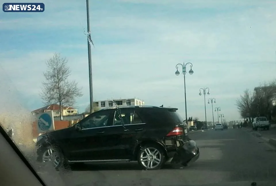 Bakıda "Gelandawagen" dəhşətli yol qəzasına düşdü - FOTO
