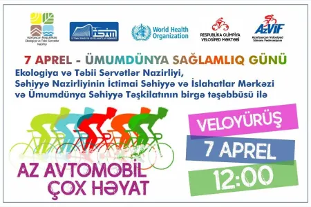 “Az avtomobil, çox həyat” devizi altında veloyürüş keçiriləcək