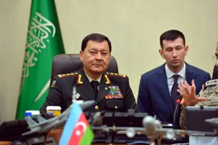 Nəcməddin Sadıkov İslam ölkələrinin anti-terror hərbi koalisiya mərkəzində olub - FOTO