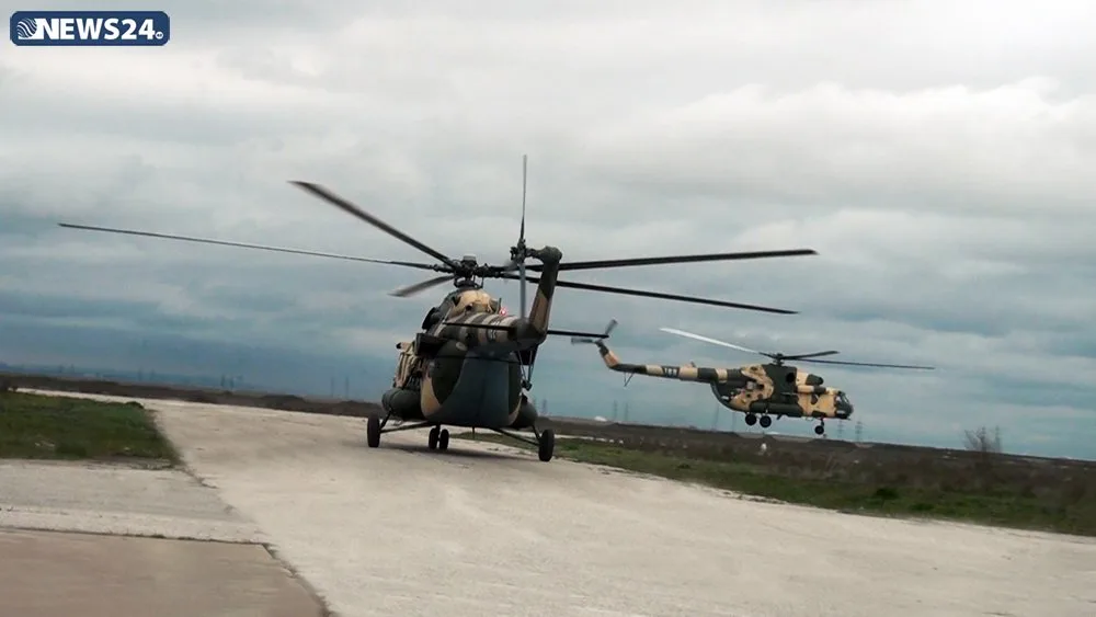Azərbaycan ordusunun helikopterləri havada - FOTOLAR - VİDEO