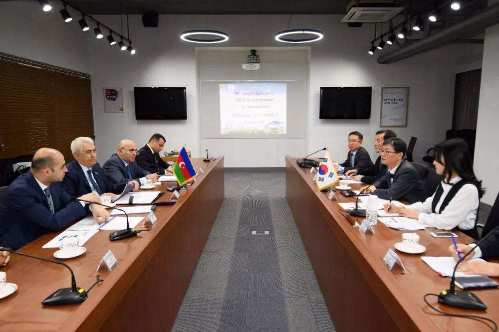 Seulda Azərbaycan və Koreya dəmir yolları rəhbərləri arasında görüş keçirilib - FOTO