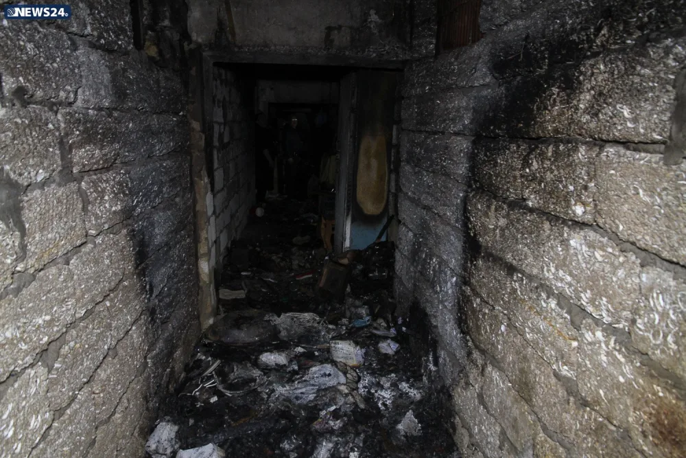 Yataqxanadakı yanğın anbaan - NEWS24.AZ-DA - FOTO - VİDEOREPORTAJ