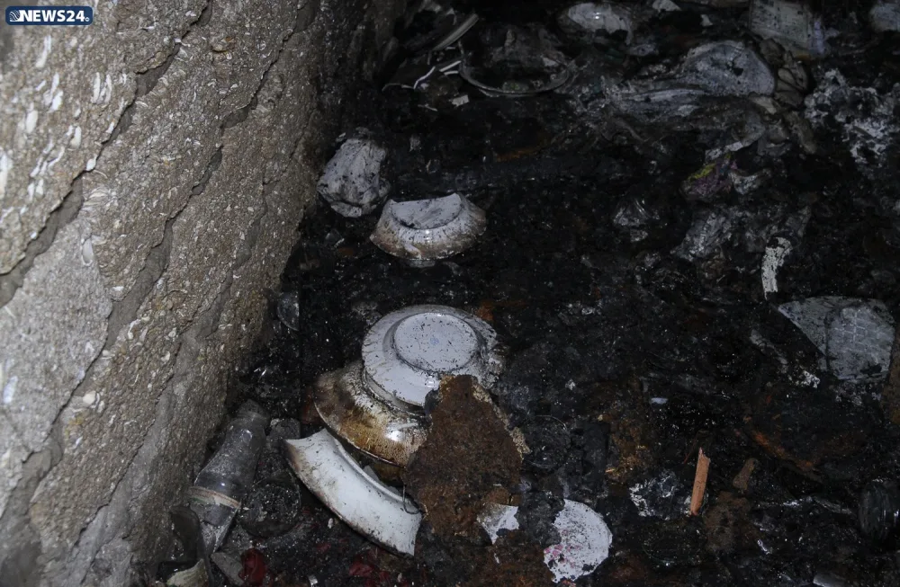 Yataqxanadakı yanğın anbaan - NEWS24.AZ-DA - FOTO - VİDEOREPORTAJ