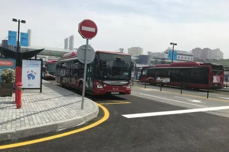 Bakıda 15 avtobusun son dayanacaq məntəqəsi dəyişdirildi - FOTO