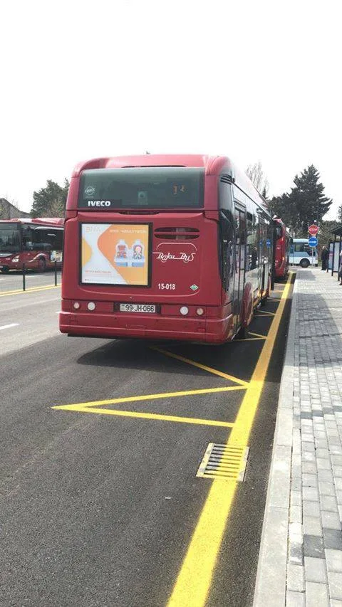 Bakıda 15 avtobusun son dayanacaq məntəqəsi dəyişdirildi - FOTO