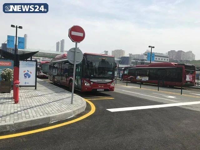 Bakıda 15 avtobusun son dayanacaq məntəqəsi dəyişdirildi - FOTO