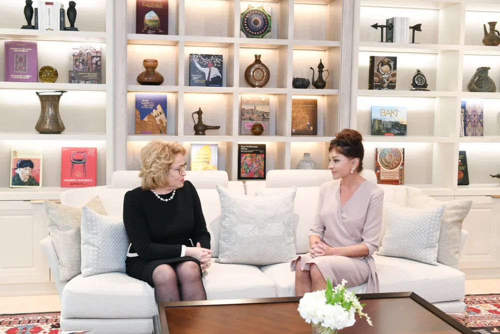 Mehriban Əliyeva ilə Valentina Matviyenkonun görüşü baş tutub - FOTO