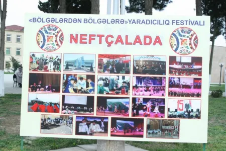 Neftçalada “Bölgələrdən bölgələrə” yaradıcılıq festivalı keçirilib