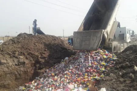 19,5 ton istifadəyə yararsız qida məhsulu məhv edilib - FOTO