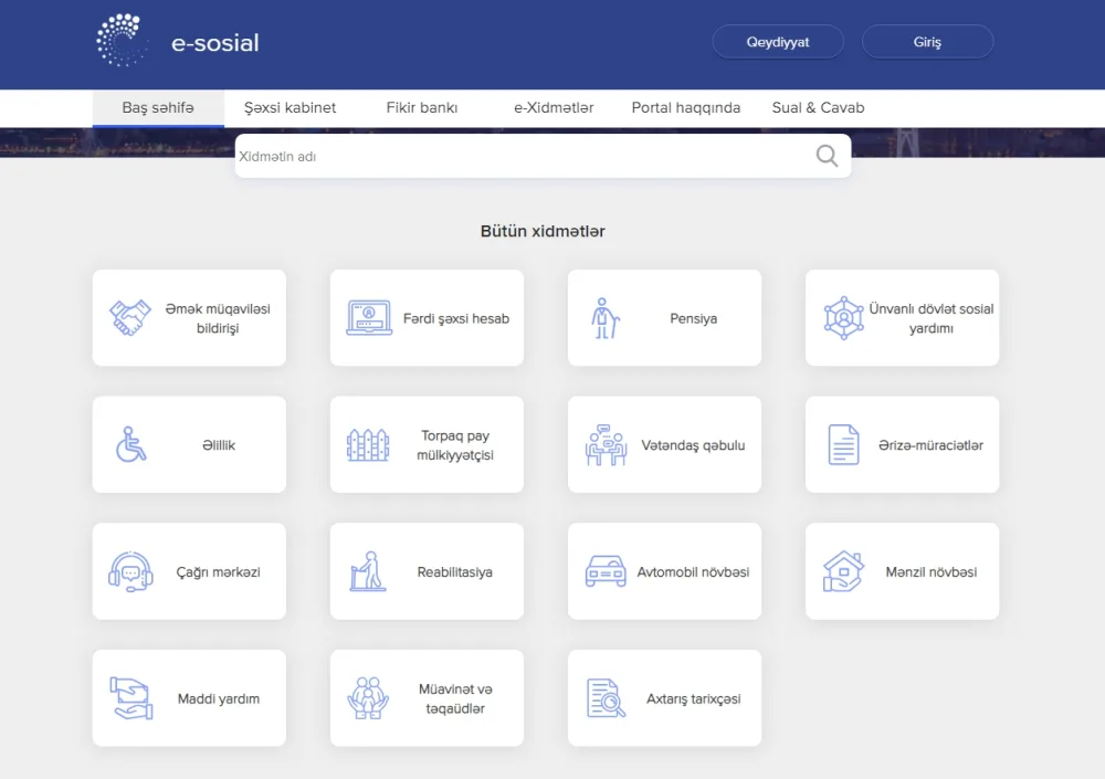 “E-sosial” internet portalına bu günədək 100 mindən çox baxış olub