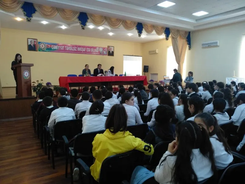 Rayonlarda “Sağlam məktəbli” layihəsi çərçivəsində tədbir keçirilib - FOTO