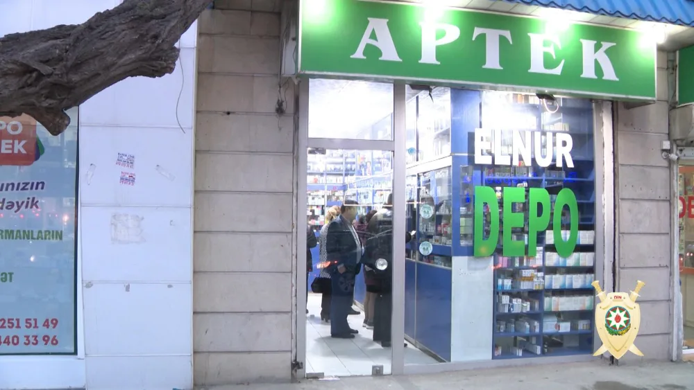 Aptekdən külli miqdarda pul oğurlayan şəxslər - SAXLANILDI - FOTO - VİDEO