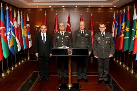 Ali Hərbi Məktəbinin rəisi Türkiyədə bir sıra görüşlərdə iştirak edib - FOTO