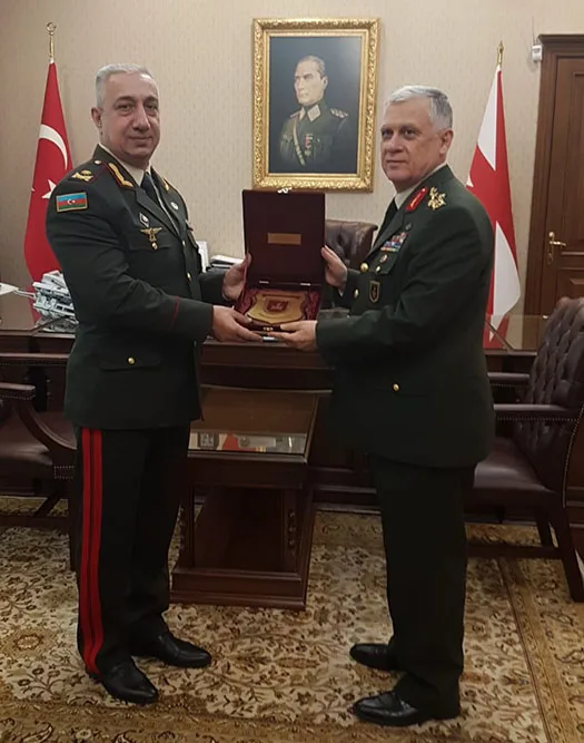 Ali Hərbi Məktəbinin rəisi Türkiyədə bir sıra görüşlərdə iştirak edib - FOTO
