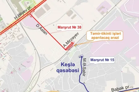 Bakıda iki marşrutun xətti dəyişdirilib