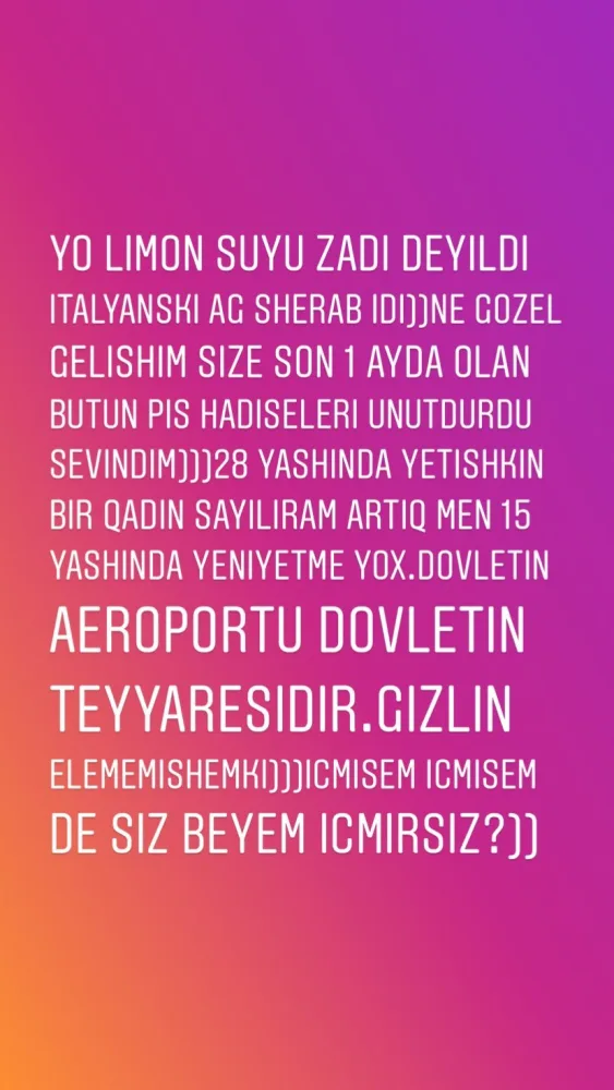Sərxoş görüntüsü yayılan Pərvin: “Siz bəyəm içmirsiz?” - FOTO - VİDEO