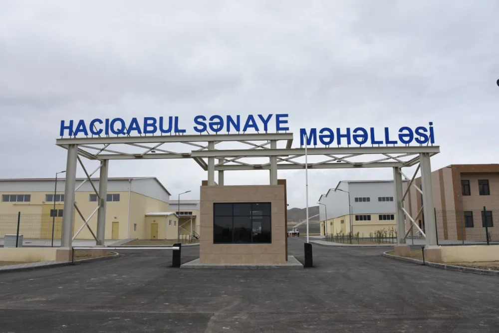 Hacıqabul Sənaye Məhəlləsində avtobus istehsalı zavodunun təməli qoyulub