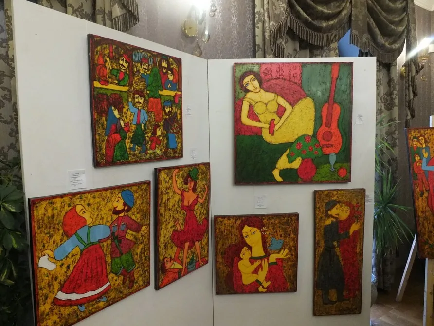 Azərbaycan və Gürcüstan dostluğuna həsr olunmuş rəsm sərgisi açılıb