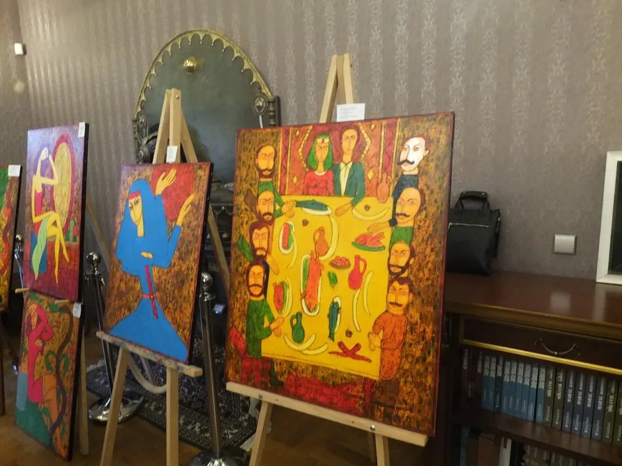 Azərbaycan və Gürcüstan dostluğuna həsr olunmuş rəsm sərgisi açılıb