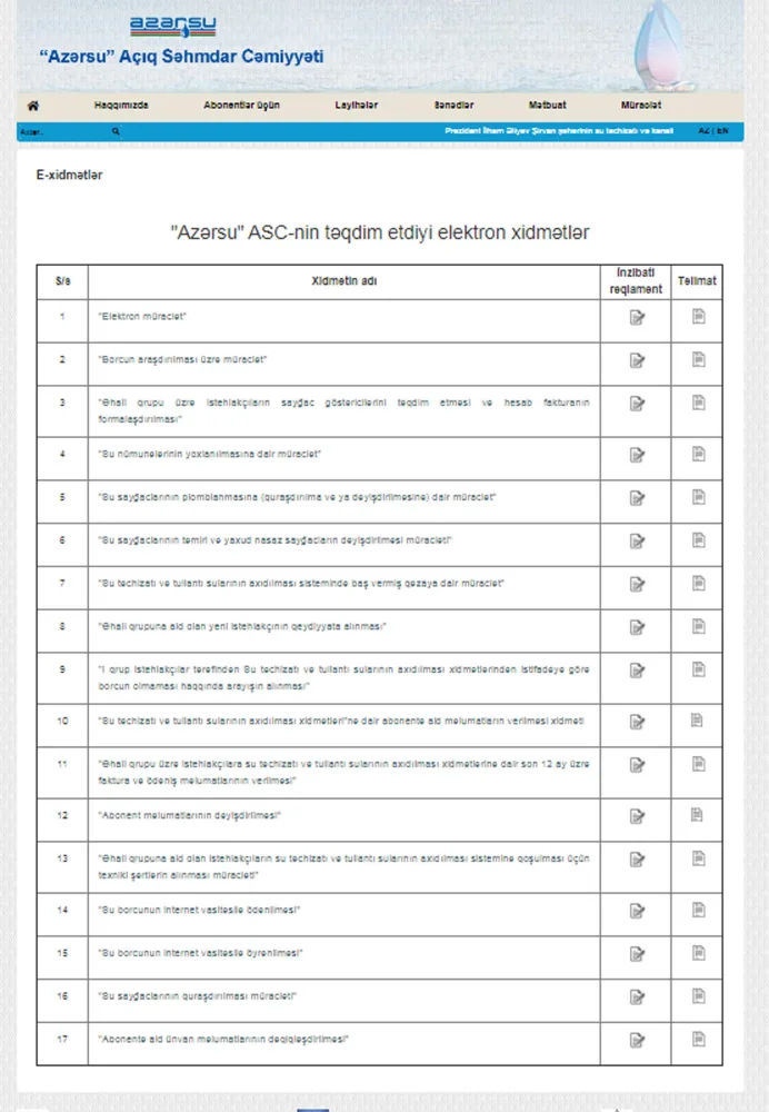 “Azərsu” 17-ci elektron xidmətini istifadəyə verib - FOTO