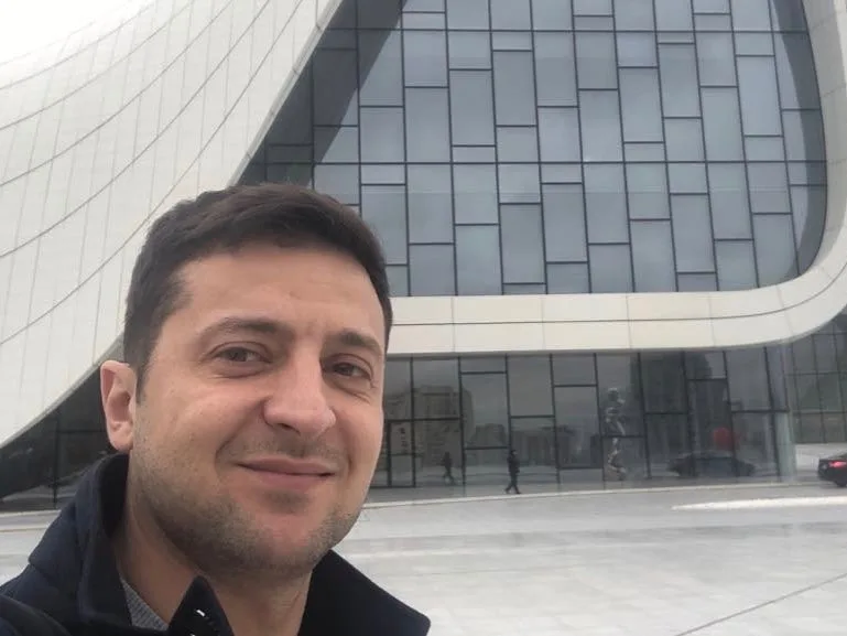 Ukrayna prezidenti Zelenski Azərbaycanda olarkən - FOTOLAR
