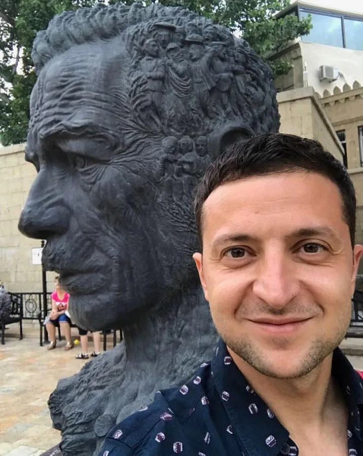 Ukrayna prezidenti Zelenski Azərbaycanda olarkən - FOTOLAR