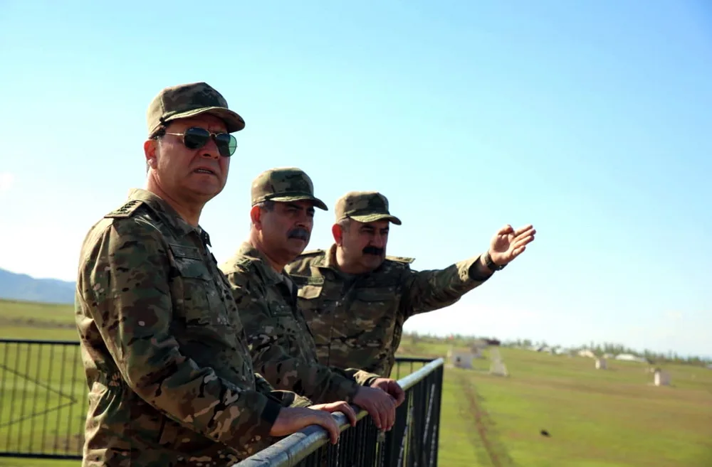 Ümumqoşun poliqonunda döyüş atışlı təlim məşqləri keçirilib - FOTO - VİDEO
