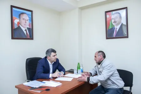 Nazir İnam Kərimov Zaqatalada vətəndaşları qəbul edib
