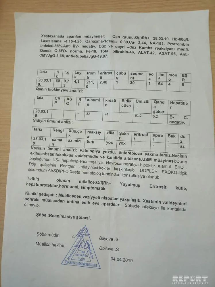 Həkim səhvi üzündən 3 aylıq körpə öldü - FOTOLAR