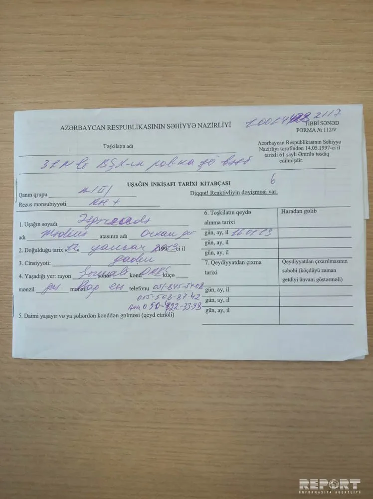 Həkim səhvi üzündən 3 aylıq körpə öldü - FOTOLAR