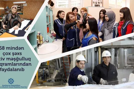 Aktiv məşğulluq proqramlarından 68 mindən çox şəxs faydalanıb