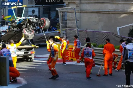 Ötən gün "Formula 1"də yaşanan - QƏZALAR FOTOLARDA