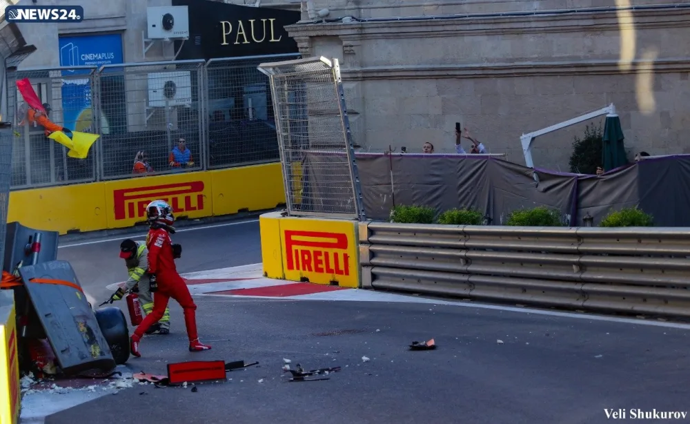 Ötən gün "Formula 1"də yaşanan - QƏZALAR FOTOLARDA