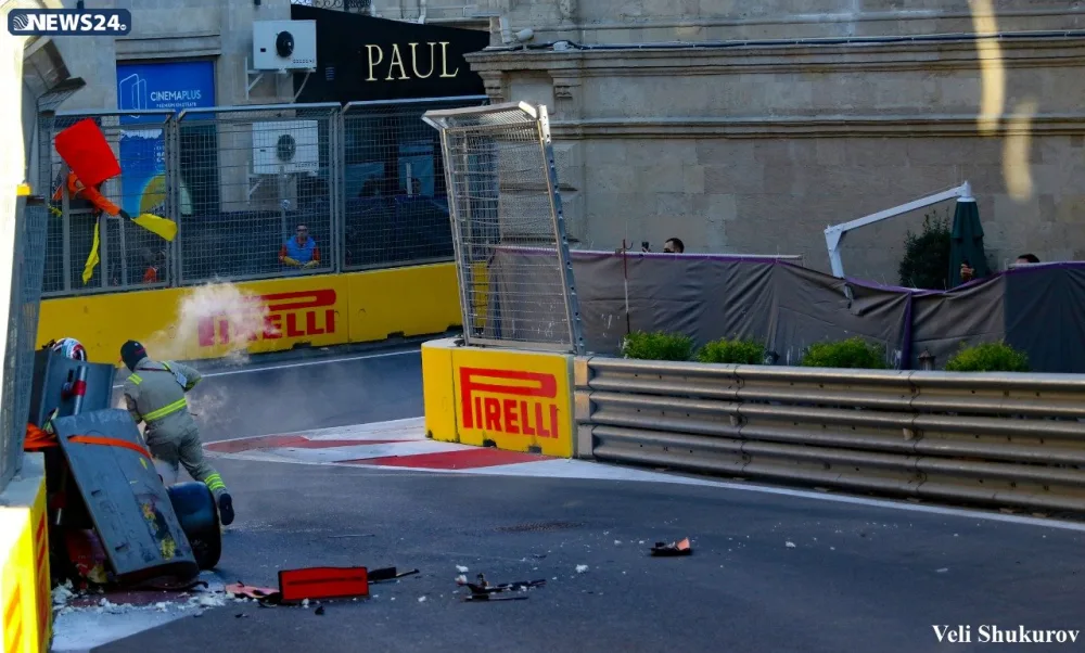 Ötən gün "Formula 1"də yaşanan - QƏZALAR FOTOLARDA