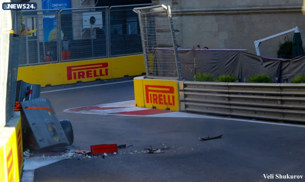 Ötən gün "Formula 1"də yaşanan - QƏZALAR FOTOLARDA