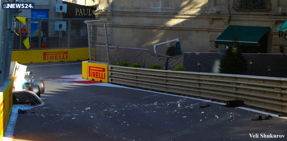 Ötən gün "Formula 1"də yaşanan - QƏZALAR FOTOLARDA