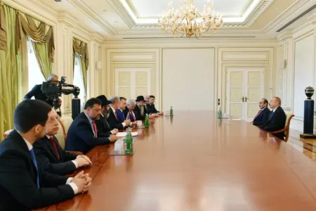 İlham Əliyev Avrasiya Yəhudi Konqresinin prezidentini qəbul edib