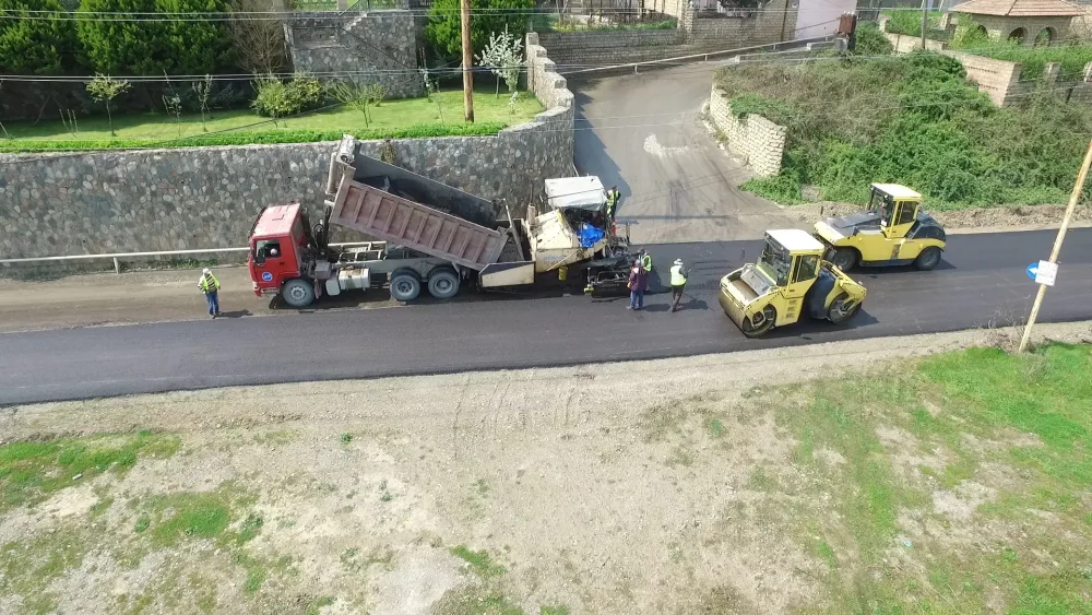 Xudat-Nabran avtomobil yolu təmir olunur - FOTOLAR